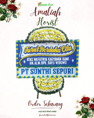 Papan Bunga Duka di Kalibanger